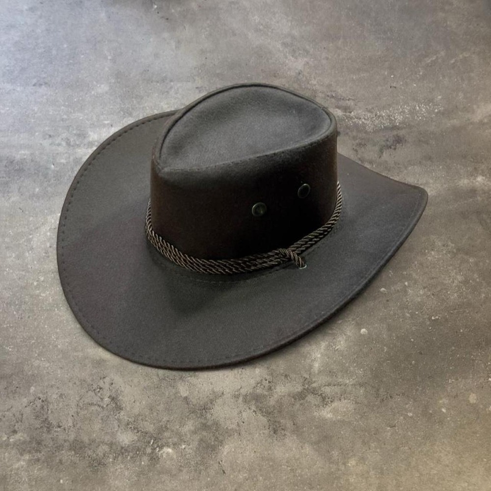 Brown western cowboy hat